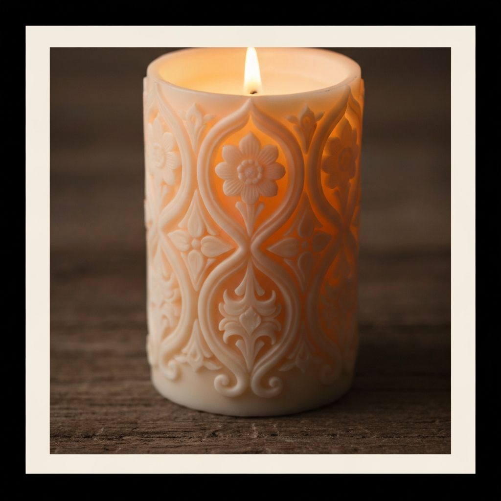 Handgegossene Sojawachskerze in Glassbecher mit Baumwolldocht in Clarum Studio